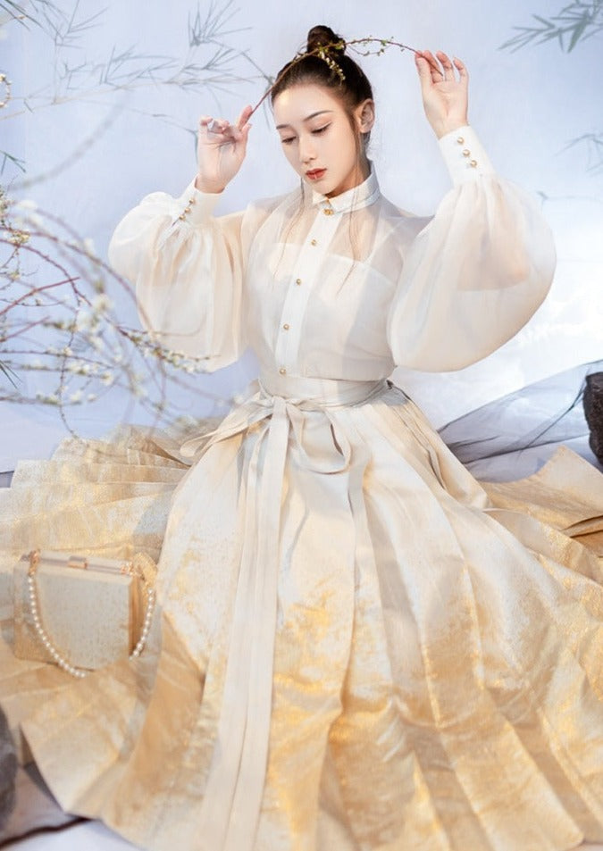 Moon River | Modern White Blouse (鸾清)