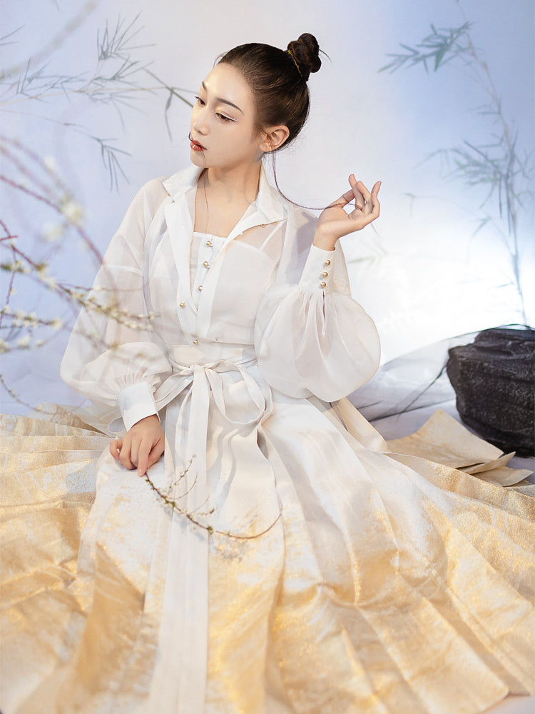 Moon River | Modern White Blouse (鸾清)