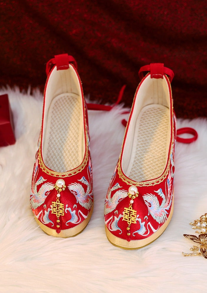 Loving Birds | Embroidered Wedding Shoes(比翼双飞）