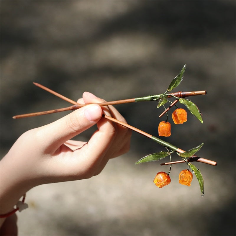 Lantern Lily | 1 Pc Hairpin (宫灯百合)