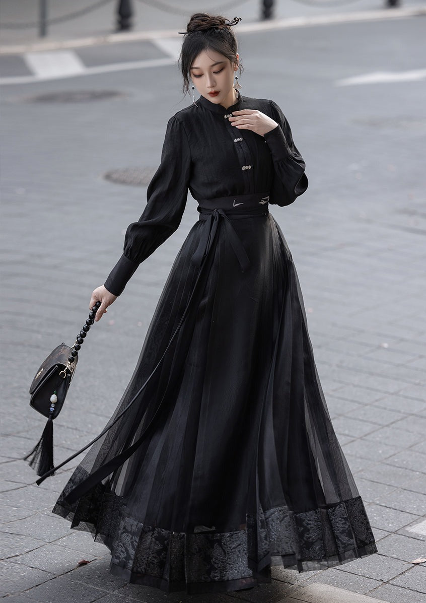 Oriental Soul | 2-Pieces Modern Ma Mian Skirt (东方骨)