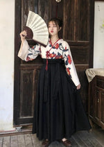 Camellia | Modern Black Long Dress (夏日校服)
