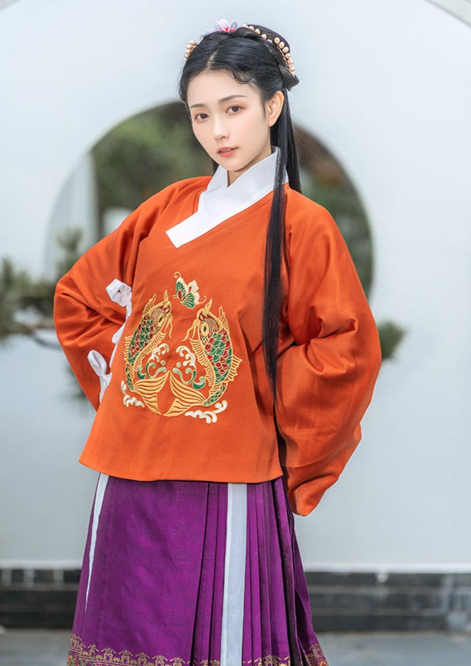 Water Trout | Ming Hanfu Shirt (青鲤)