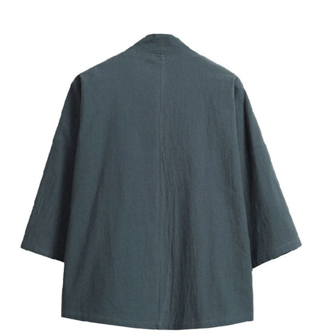 Lingtian | Green Uni-Sex Asian Robe / Kimono (凌天)