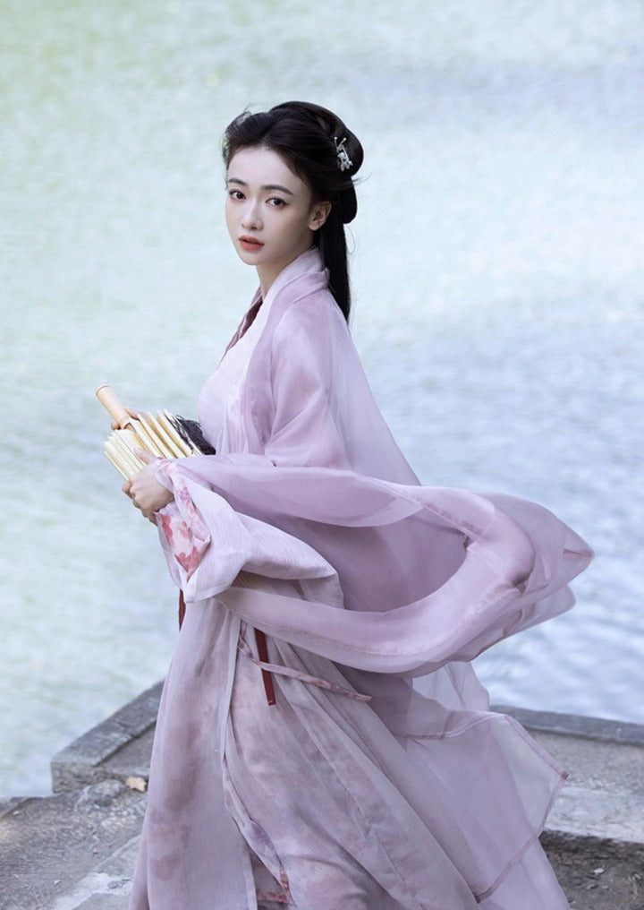 purple hanfu dress Purple Traditional Hanfu Dress Dress / S