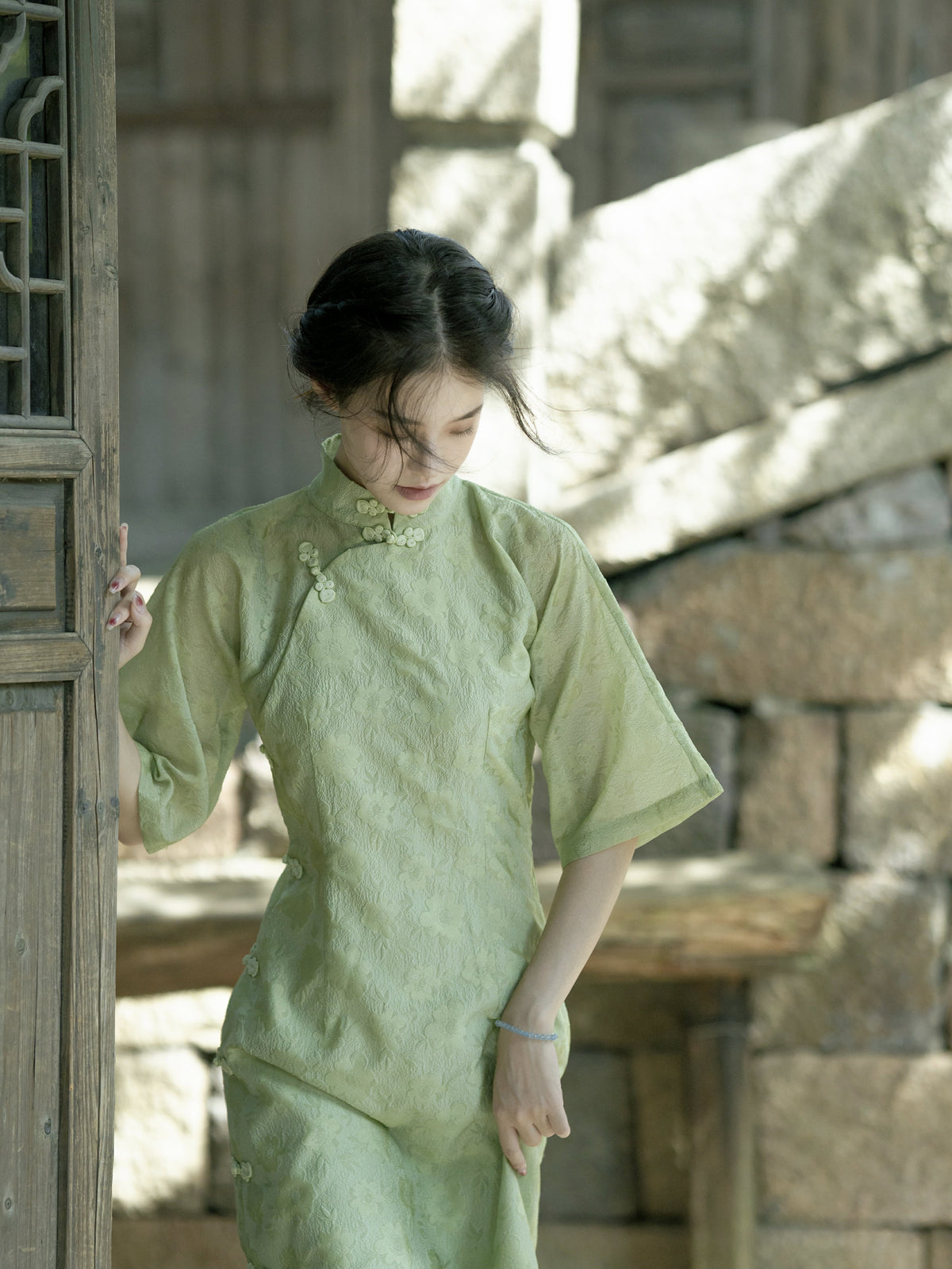 Ivy | Green Qipao Dress (Ivy) XL / Green Ivy | Green Qipao Dress (Ivy) XL / Green
