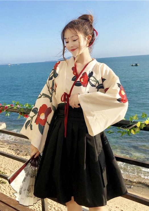 Camellia | Modern Red Short Dress (夏日校服)