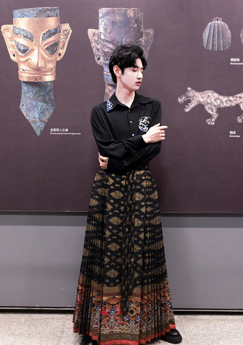Golden Sun Bird | Modern Unisex Skirt (金沙)