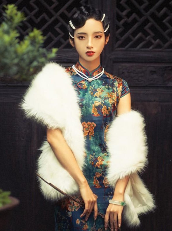 Meiling | Ivory Fur Shawl (MLIvy03)