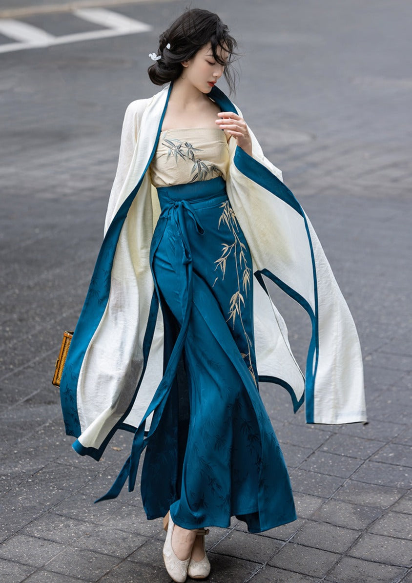 Whispering Bamboo | Modern 3-Pieces Hanfu (竹语)
