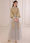Bridesmaids Gray Chinese Style Dress (BM07)