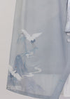 Crane Shadow | Modern Gray Dress (鹤隐)