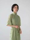 Ivy | Green Qipao Dress (Ivy)