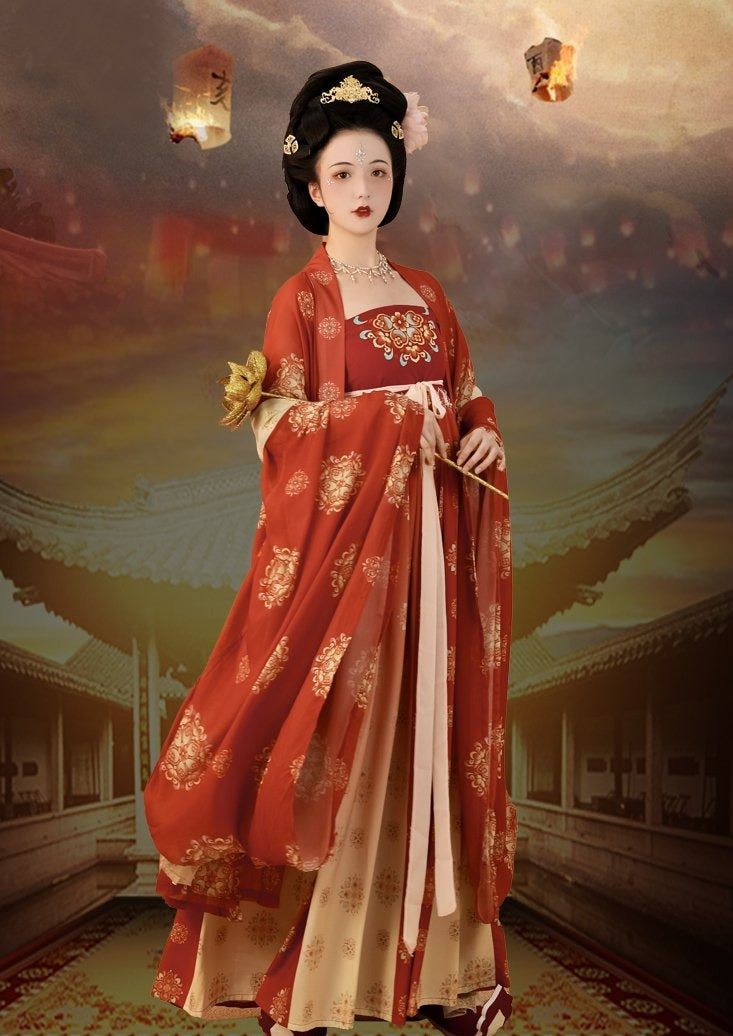 Red Cloud | Red Hanfu Dress (燕云台)