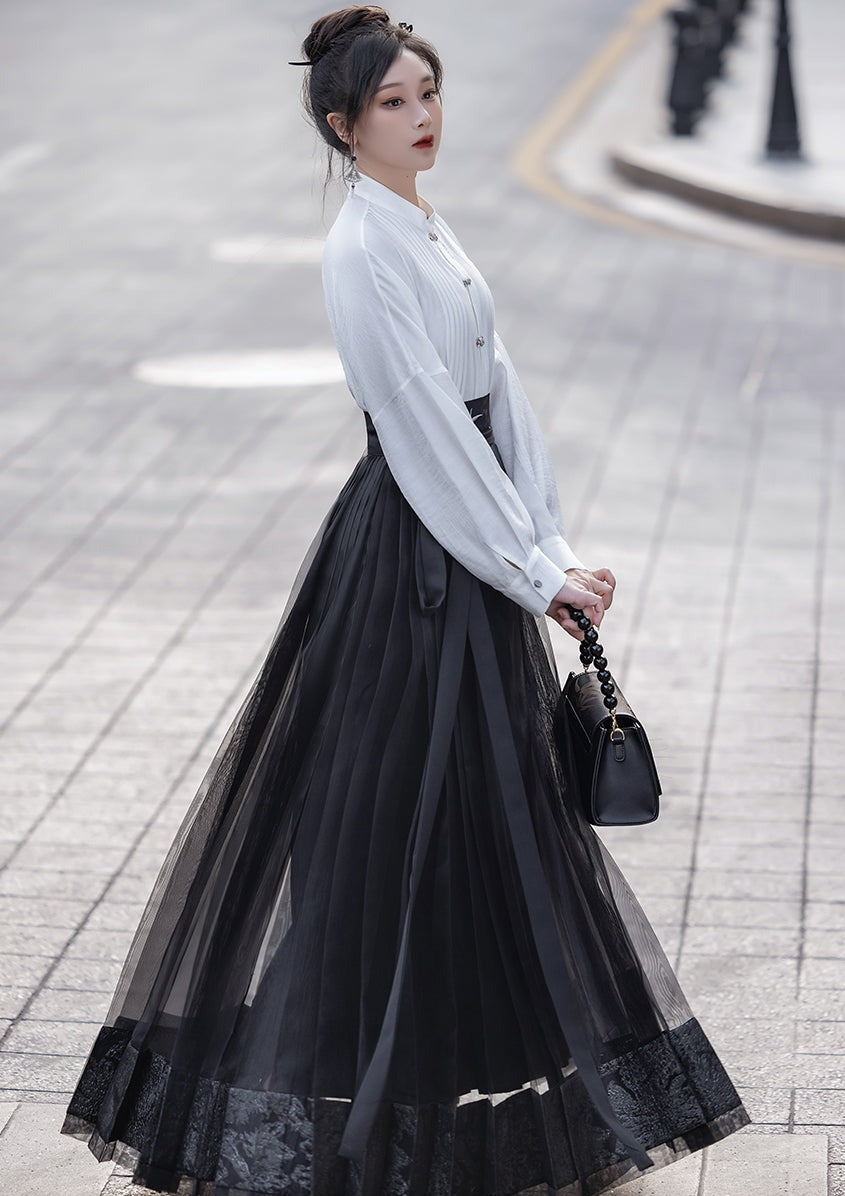 Oriental Soul | 2-Pieces Modern Ma Mian Skirt (东方骨)