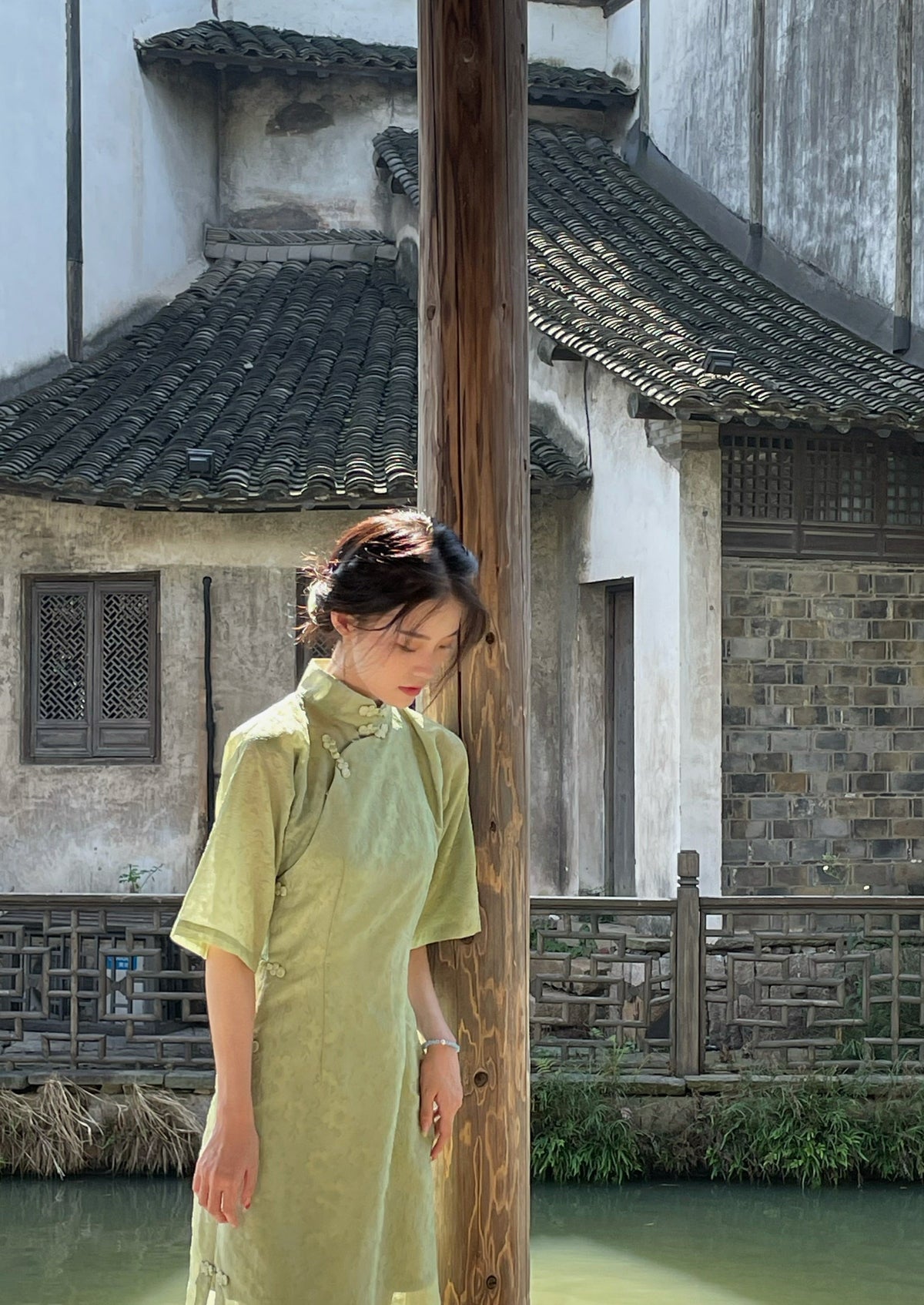 Ivy | Green Qipao Dress (Ivy)