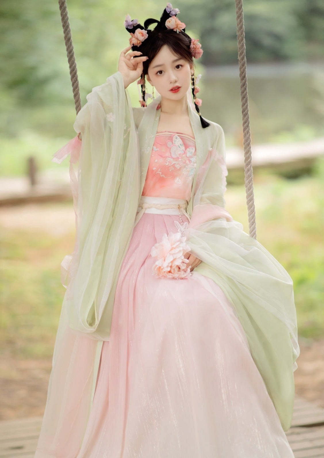 Butterfly Dream | Pink Summer Hanfu Dress (梦蝶)