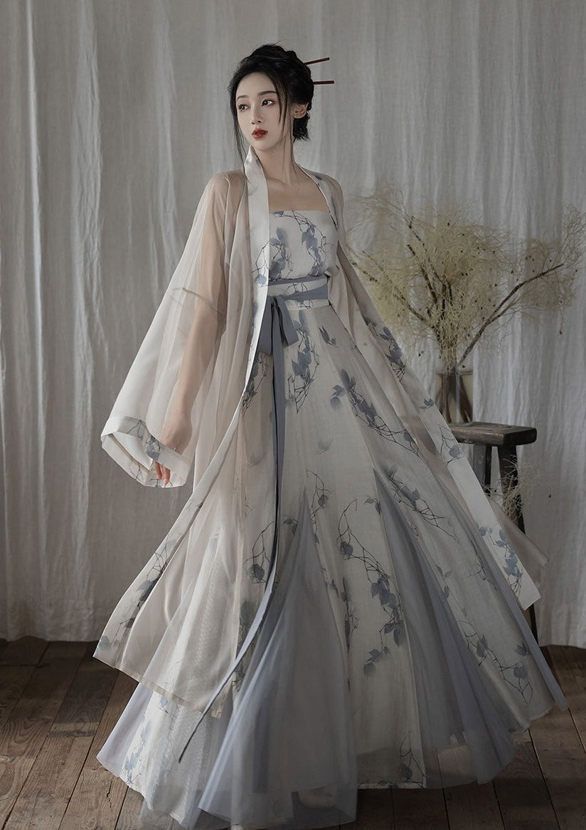 Fall Dusk | Modern Gray Dress (松间照)