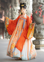Mountain & Sea | Orange Hanfu Dress (山海平)