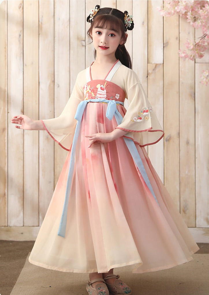 Cherry Smoothie | Kid Green Dress (樱桃沙冰)