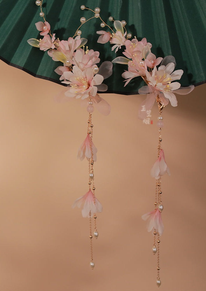 Crabapple Flower | 2 Pcs Flowers Hairclips (与月)