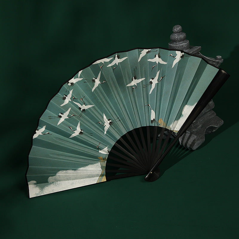 Cranes | Paper Folding Fan