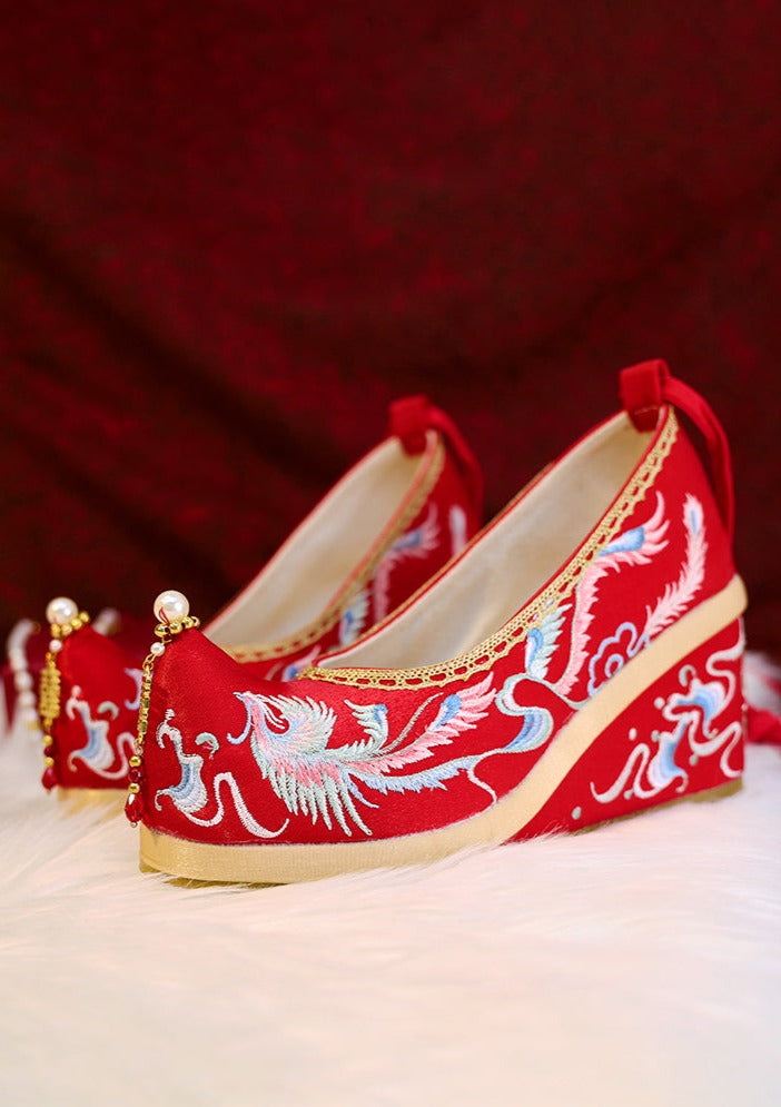 Loving Birds | Embroidered Wedding Shoes(比翼双飞）
