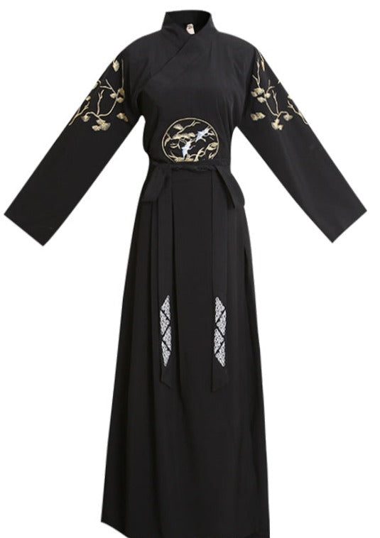 Black Warrior | 3-Piece Black Men's Hanfu (BWM01)