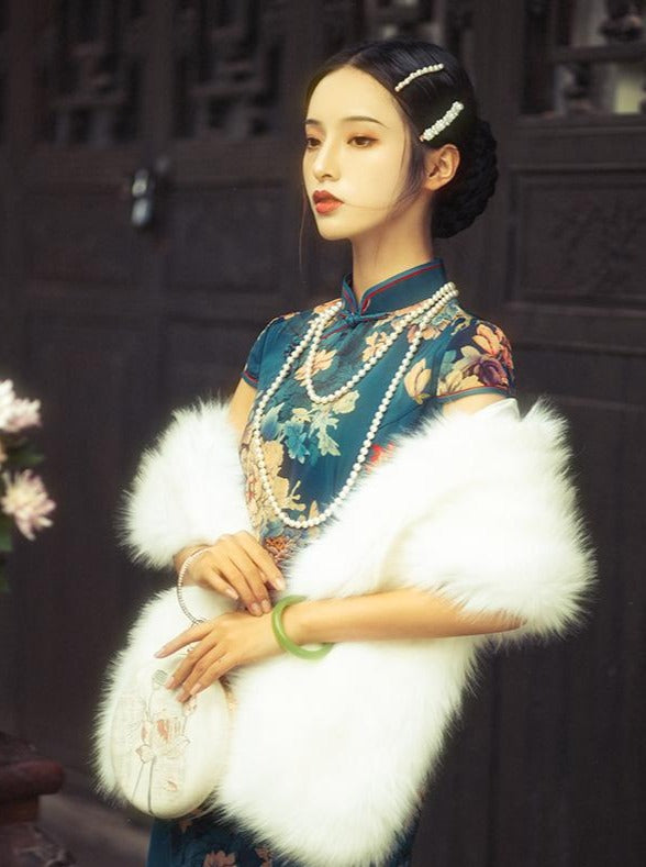 Meiling | Ivory Fur Shawl (MLIvy03)