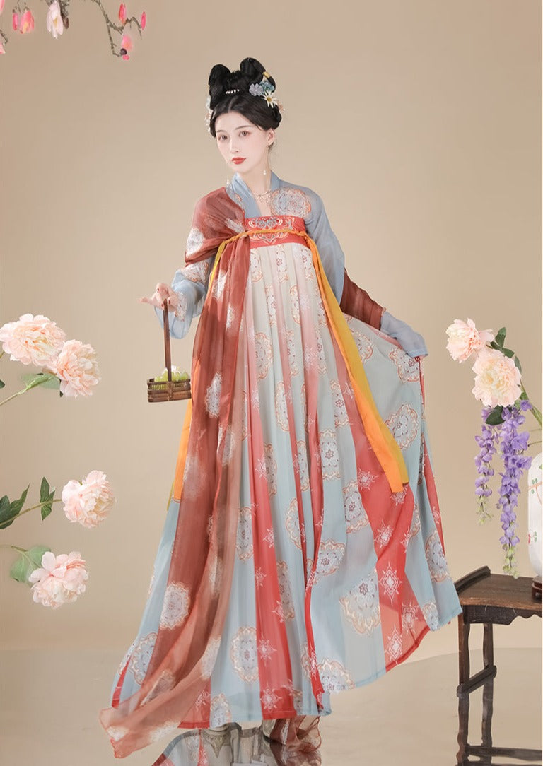 Yuhuan | Orange Hanfu Dress (YHOrg02)