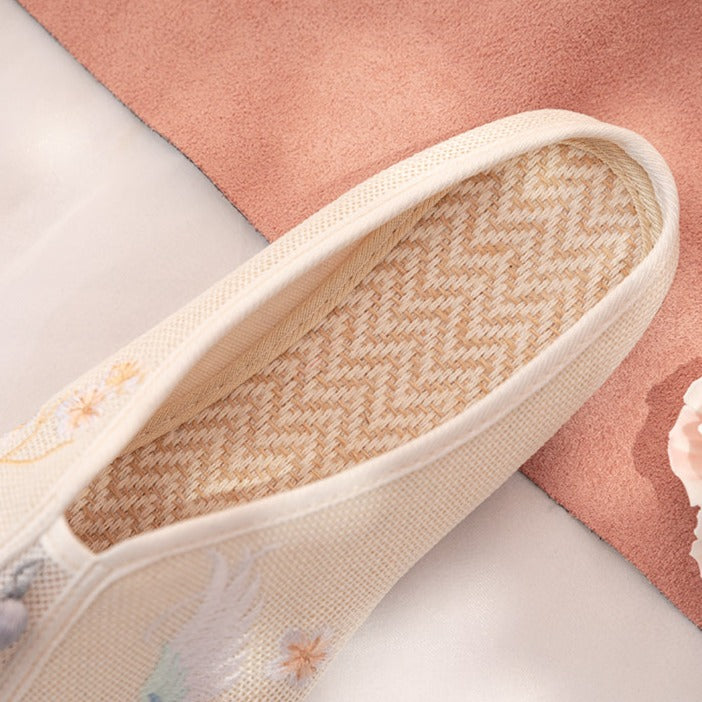 Magnolia | 7 colors Embroidered Mule Shoes(绾青）
