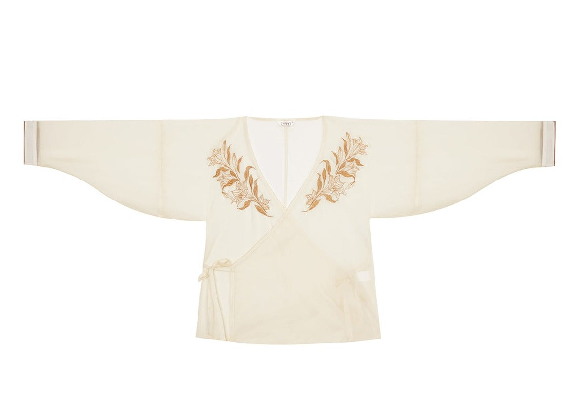 Ink Lily | Modern Beige Hanfu (引染)