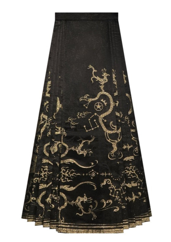 Three Stars | Modern Unisex Ma Mian Skirt (三星堆)