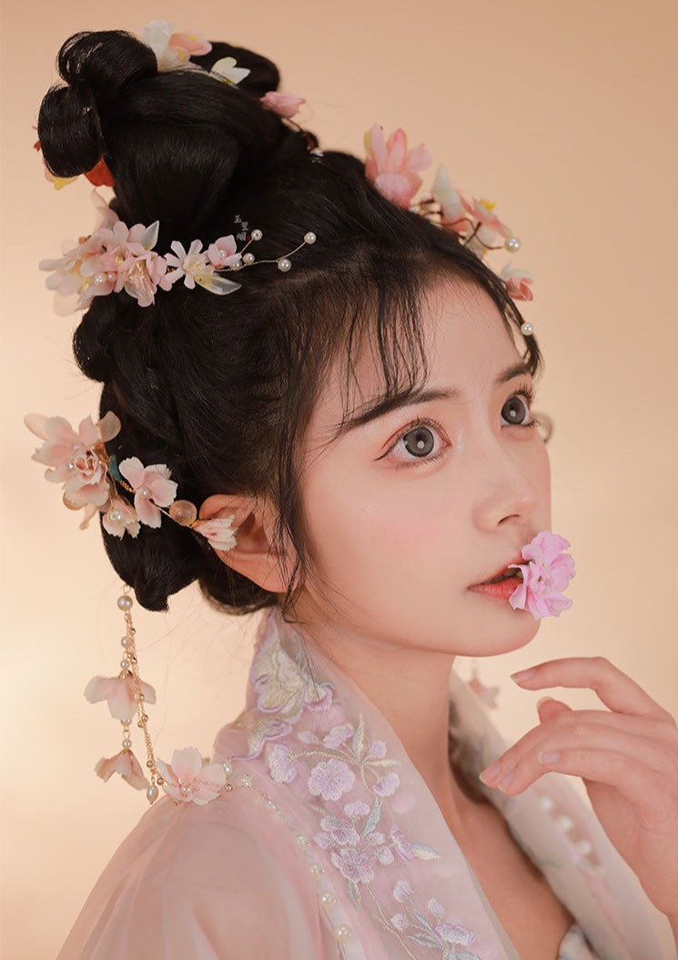 Crabapple Flower | 2 Pcs Flowers Hairclips (与月)