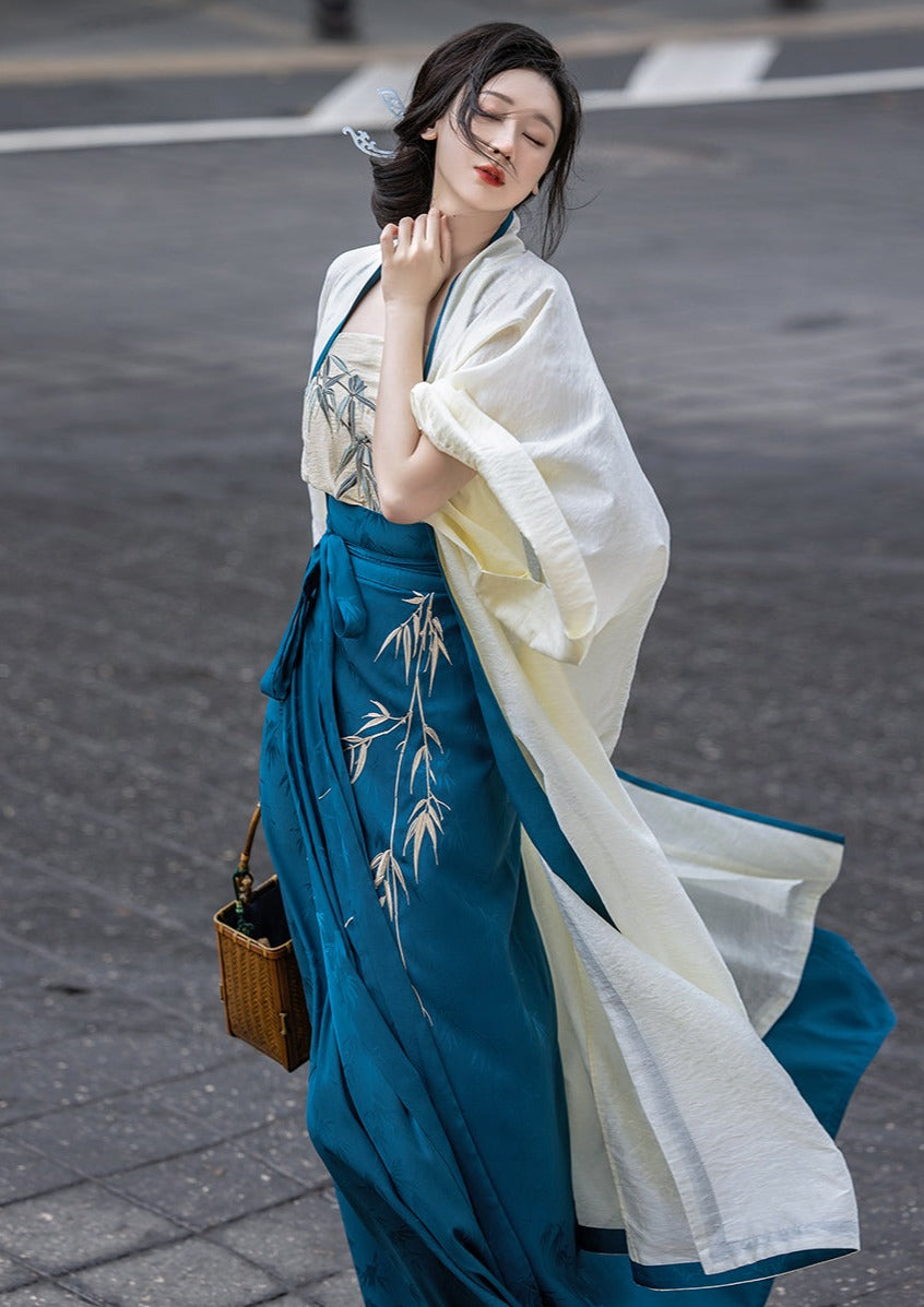 Whispering Bamboo | Modern 3-Pieces Hanfu (竹语)