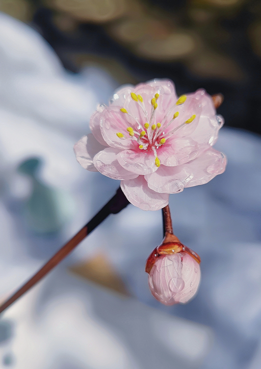 Cherry's Beauty | Pink Flower Hairpin (美人梅)