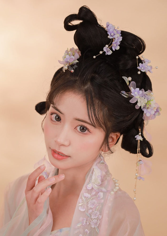 Lilac | 2 Pcs Flowers Hairclips (丁香)