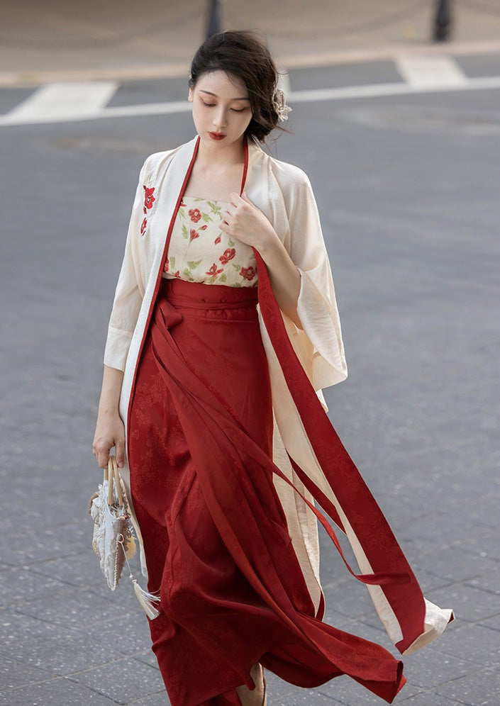 Poppy | Modern 3-Pieces Hanfu (花间酒)