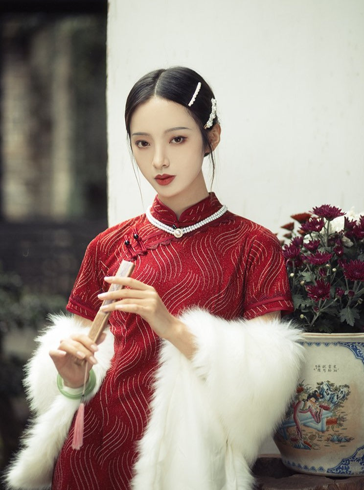 Meiling | Ivory Fur Shawl (MLIvy03)