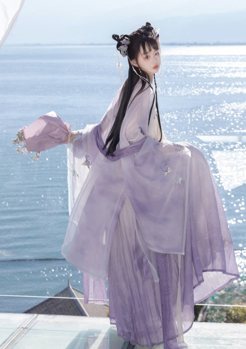 Lilac | Tang 4-Pieces Hanfu (玫园)