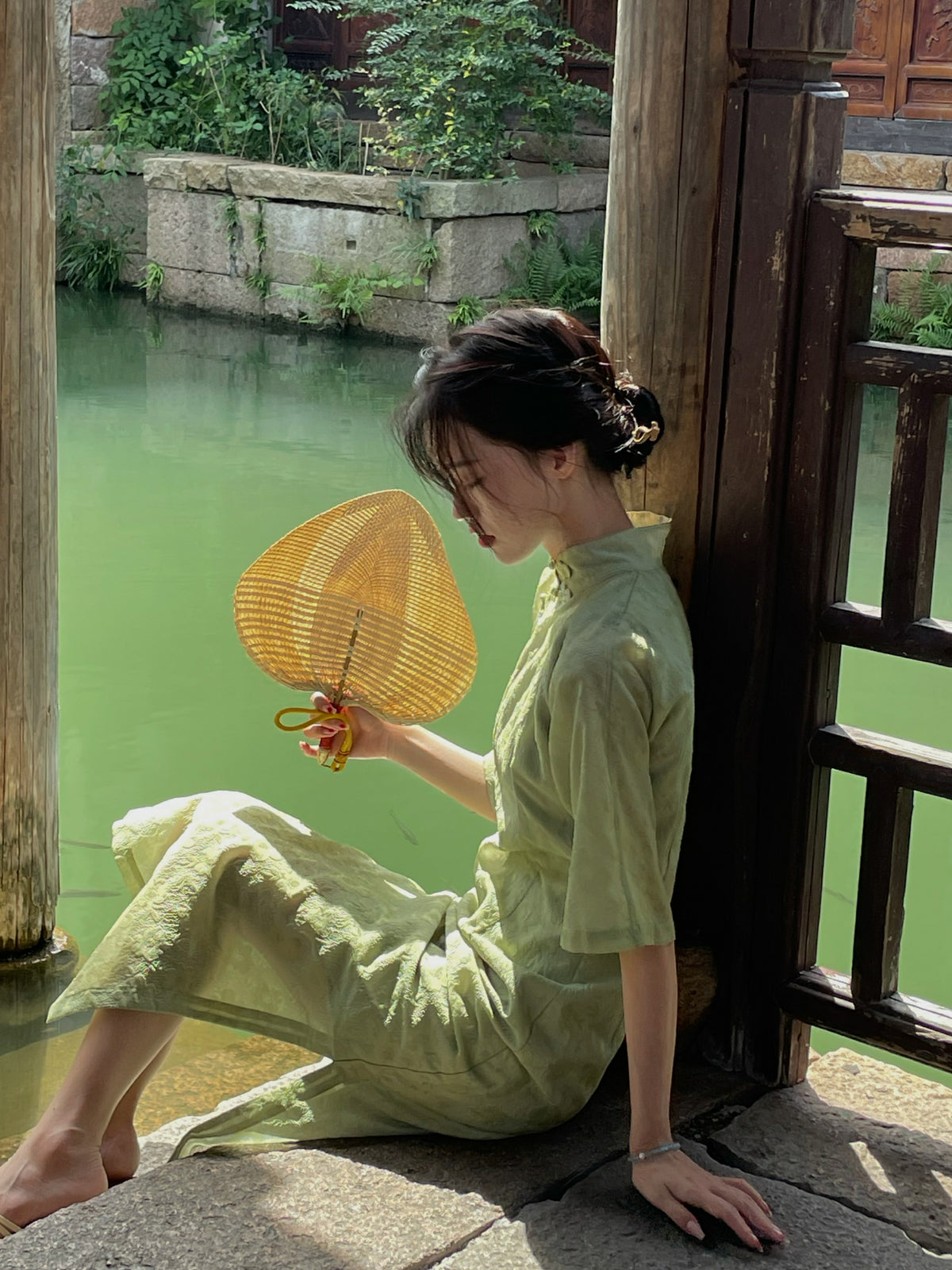 Ivy | Green Qipao Dress (Ivy)