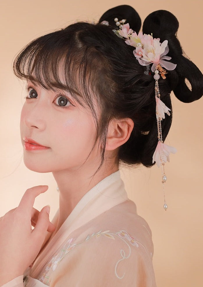 Crabapple Flower | 2 Pcs Flowers Hairclips (与月)