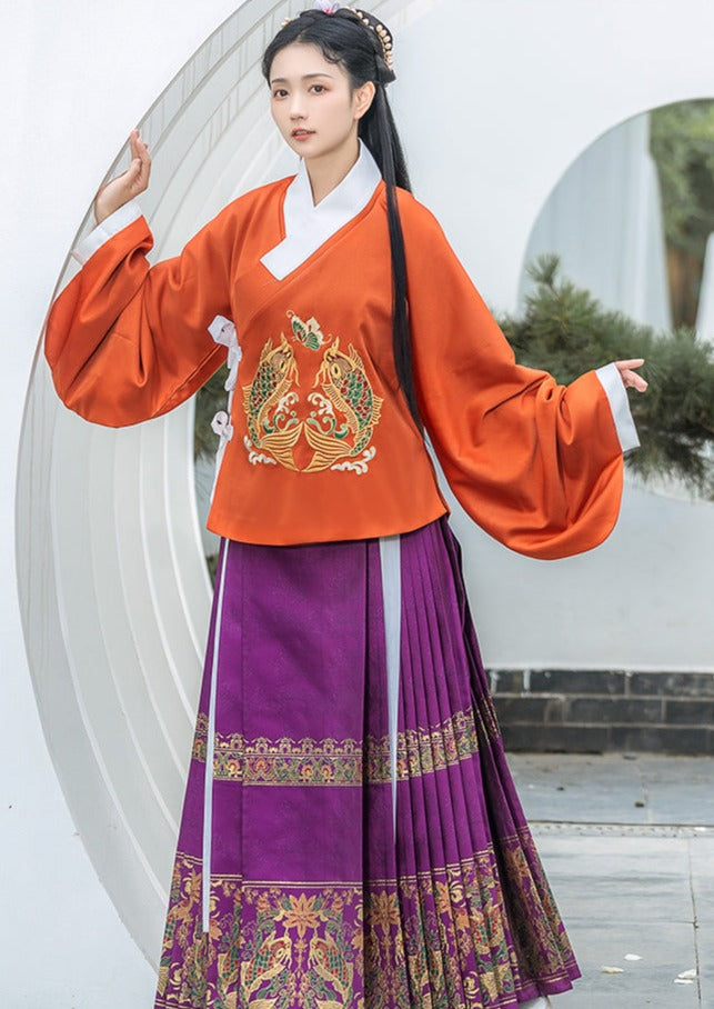 Water Trout | Ming Hanfu Blouse (青鲤)