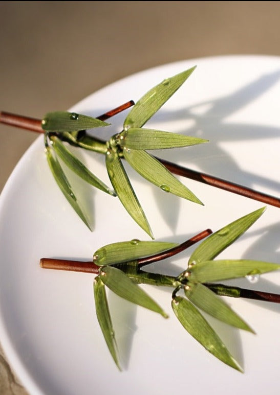 Bamboo | 1 Pc Green Hairpin (竹叶)