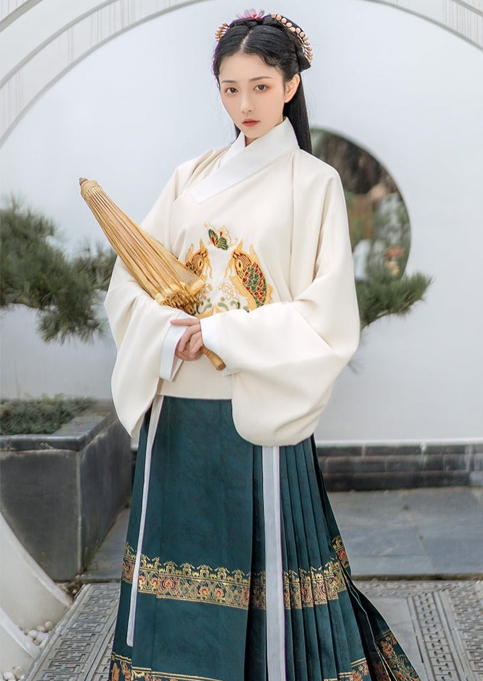Water Trout | Ming Hanfu Shirt (青鲤)