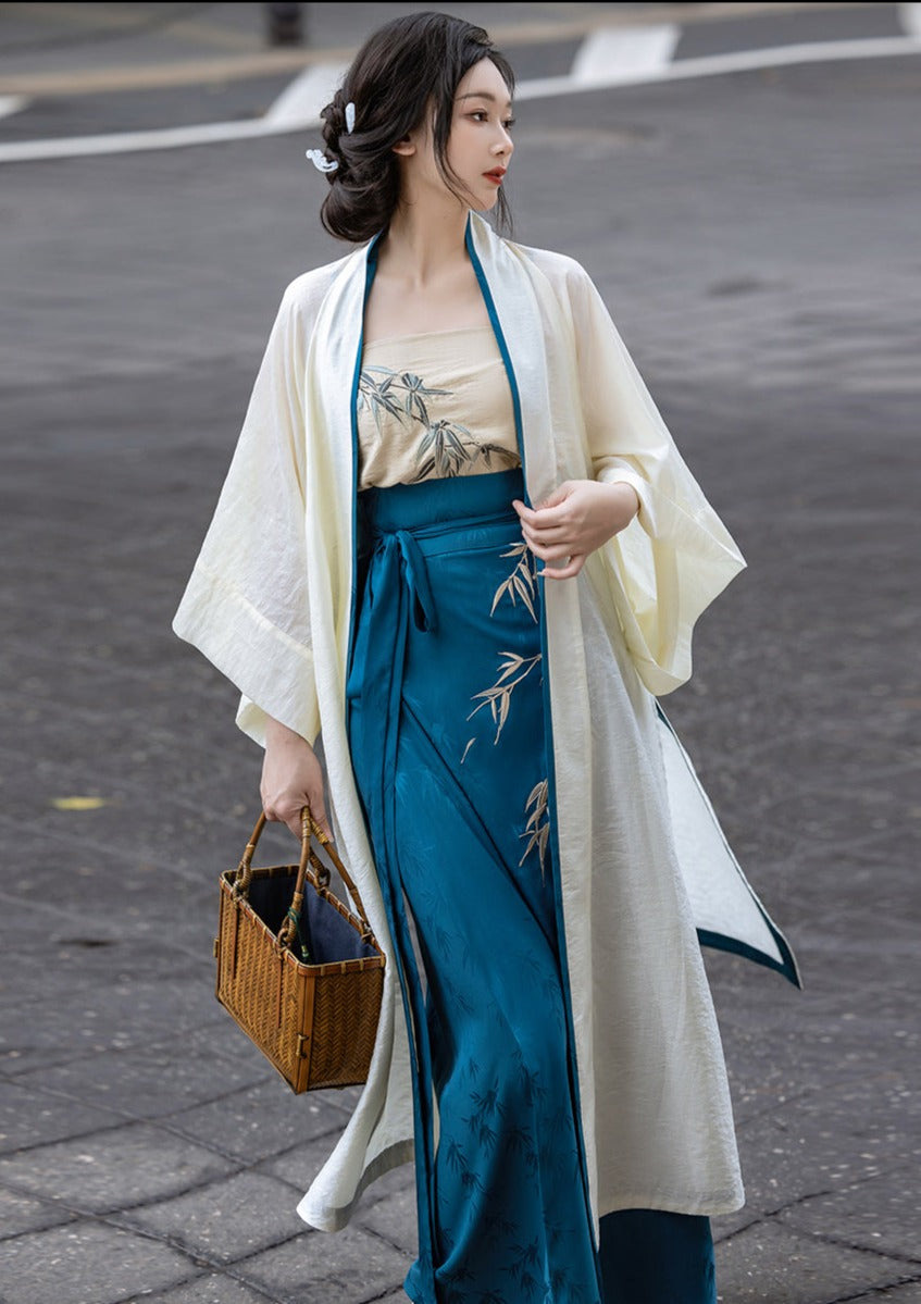 Whispering Bamboo | Modern 3-Pieces Hanfu (竹语)