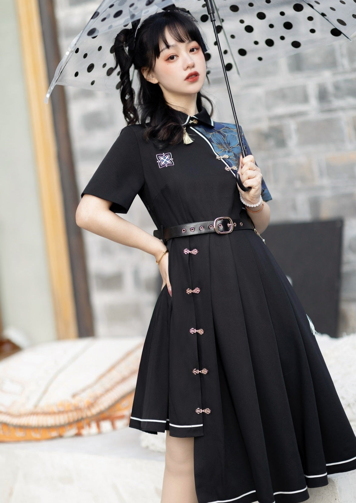 City That Never Sleeps | Modern Black Lolita Chinese Hanfu (不夜城)