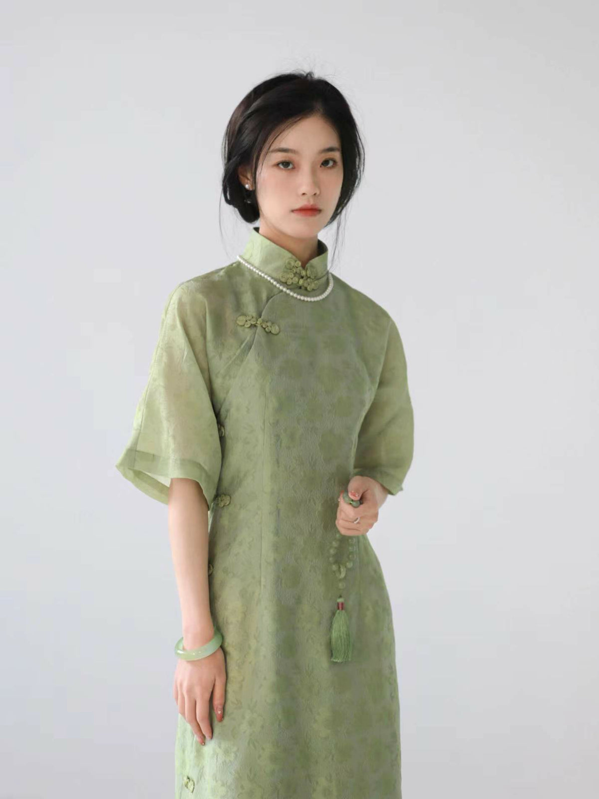 Ivy | Green Qipao Dress (Ivy) NewMoonDance Ivy | Green Qipao Dress (Ivy) NewMoonDance