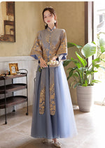 Bridesmaids Blue Chinese Style Dress (BM03)