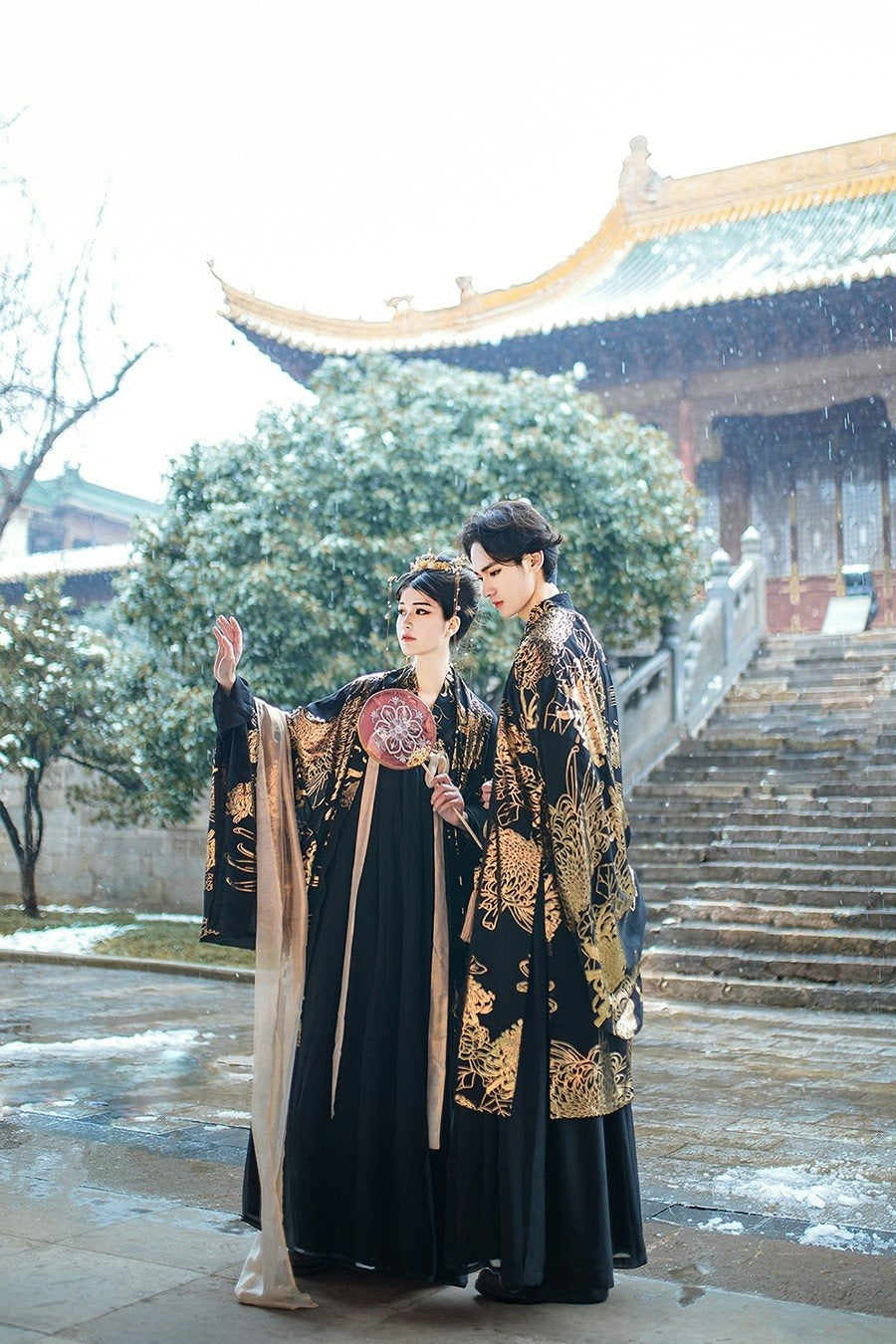 Nightingale | Men Black Couple Hanfu (夜莺)